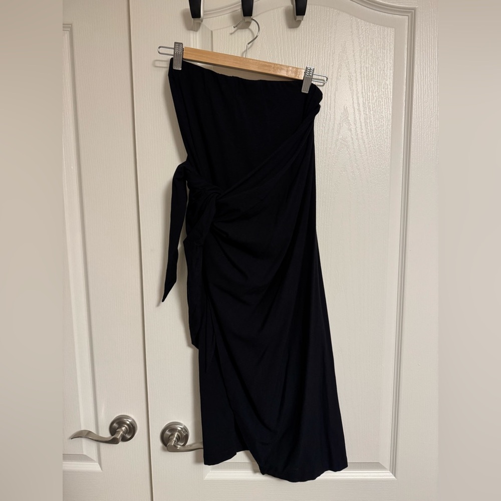 Babaton Black Wrap Skirt